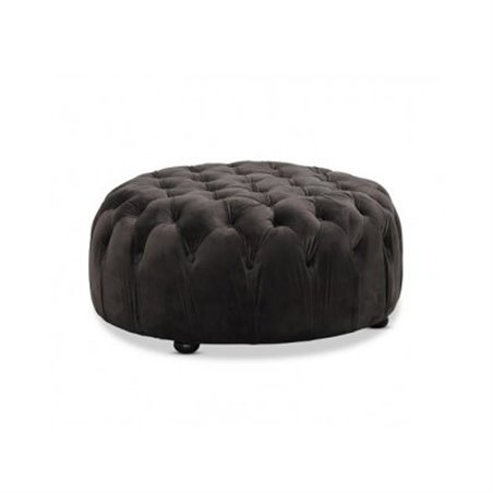 Taburet / Puff Chesterfield - Chester - Graphite Grey - Velvet