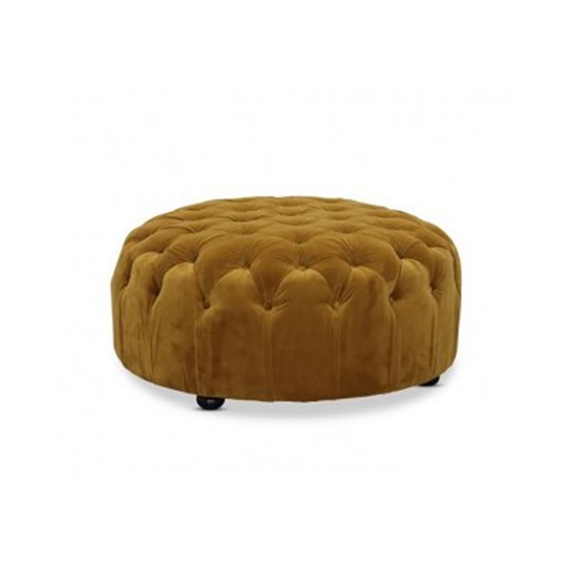 Pall / Puff Chesterfield - Chester - Guld - Velvet