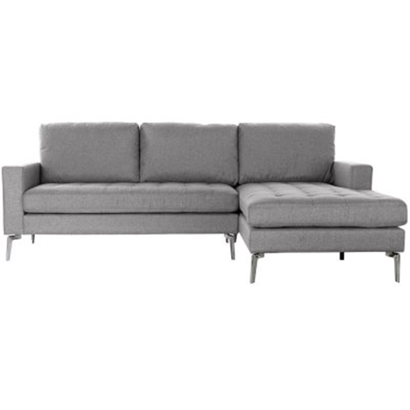 Chaiselong / Divansofa DKD Home Decor Grå hør Metal (240 x 160 x 84 cm)