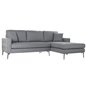 Schäslong / Divansoffa DKD Home Decor linne Metall Mörkgrå (237 x 160 x 85 cm)