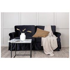 Soffa 2-Sits Anton - Svart - Sammet