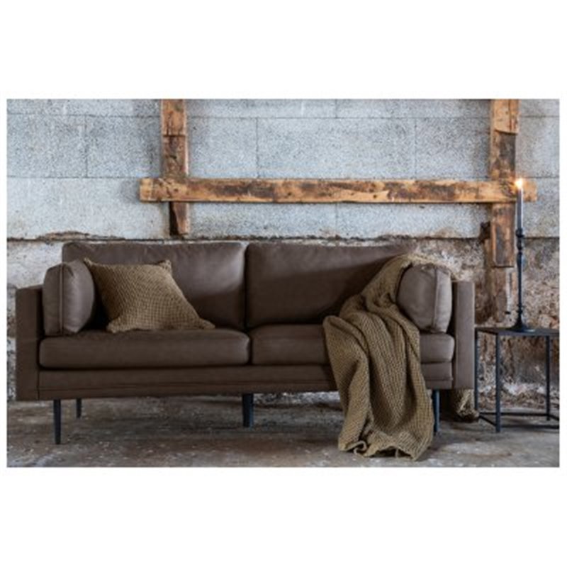 Boom Sofa - Black / Brown Microfibre