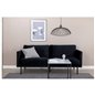 Zoom 2-seat sofa - Black / Black Velvet