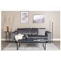 Bolero Sofa - 3-seater - Dark Grey velvet - Black Legs