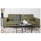 Bolero Sofa - 3-seater - dusty Green Fabric - Black Legs