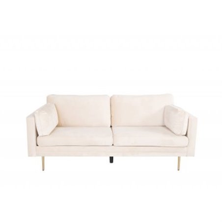 Soffa 3-sits Boom Sammet - Beige