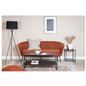 Calais Sofa 3-personers - Rusty Red Stof - Sorte Ben