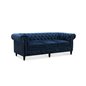 Sohva 3-paikkainen Chesterfield Cambridge - Sininen - Velvet