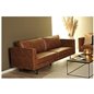 Soffa 3-Sits Texas - Brun/Cognac - Tyg