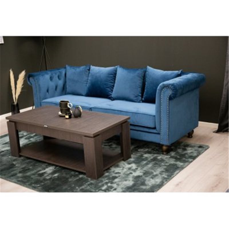 Velvet 3-personers sofa - Midnight Blue