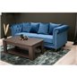 Velvet 3-seat sofa - Midnight Blue