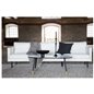 Zoom 3-seat Sofa - Black / Light Beige Fabric