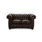 Soffa Chesterfield 2-Sits Liverpool - Brun - Läder