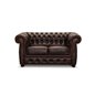 Soffa Chesterfield 2-Sits Liverpool - Oxblod - Läder