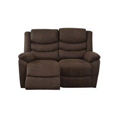 Soffa Recliner 2-Sits Eldriven Winfield - Brun - Tyg