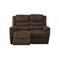 Soffa Recliner 2-Sits Eldriven Winfield - Brun - Tyg