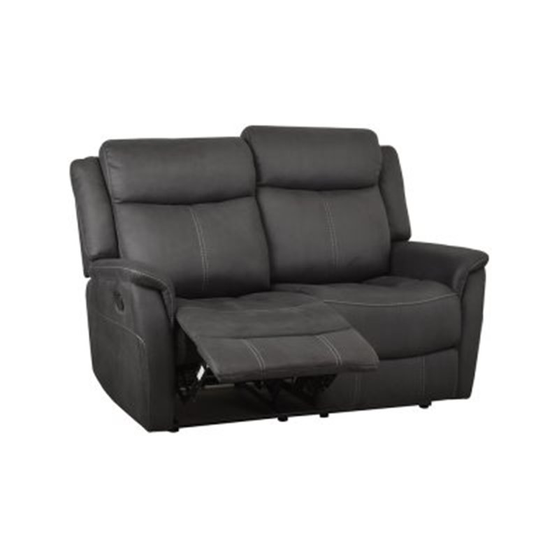 Soffa Recliner 2-Sits Falcon - Svart - Tyg