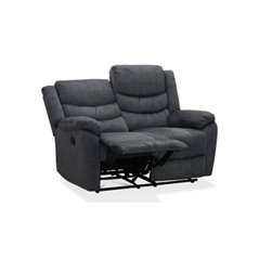 Soffa Recliner 2-Sits Tampa - Grå - Tyg