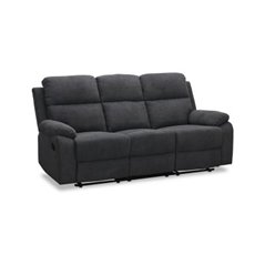 Soffa Recliner 3-Sits - Nevada - Tyg - Grå