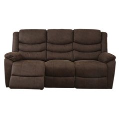 Soffa Recliner 3-Sits Eldriven Winfield - Brun - Tyg