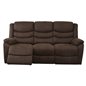 Soffa Recliner 3-Sits Eldriven Winfield - Brun - Tyg