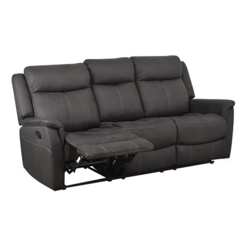 Soffa Recliner 3-Sits Falcon - Svart - Tyg