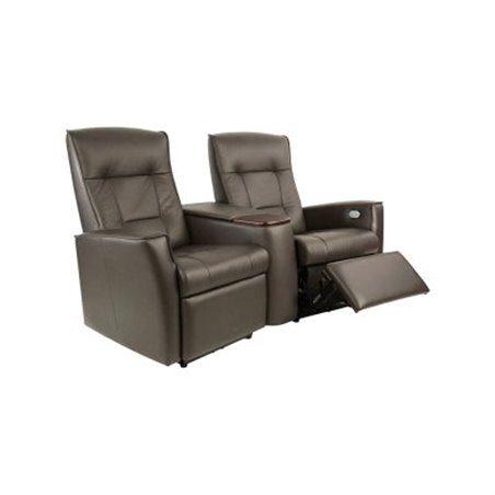 Soffa/Biosoffa Recliner 2-Sits Eldriven Ullstein Cinema - Brun - Läder/Konstläder