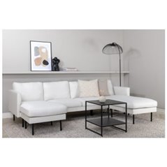 U-Soffa 4-Sits Zoom - Off-White/Ljusbeige - Tyg