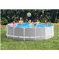 Intex Prism Rund pool med metalramme 457 x 122 cm inklusiv pumpe og stige