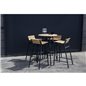 Mexiko bar-set - svart Aluminium / acasia-bord