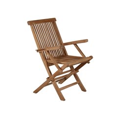 Loungestol 2-Pack Kenya Fällbar med Armstöd - Teak