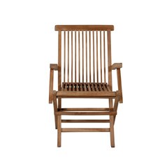 Loungestol 2-Pack Kenya Fällbar med Armstöd - Teak