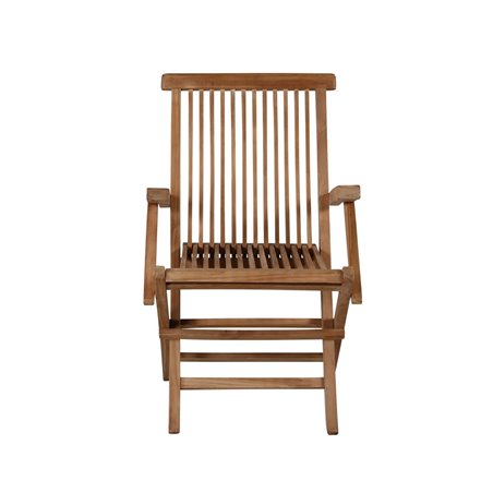 Loungestol 2-Pack Kenya Fällbar med Armstöd - Teak