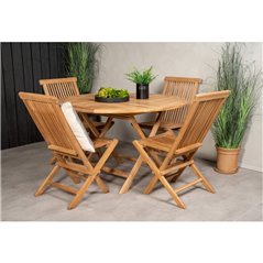 Loungestol Ställbar Kenya 2-Pack - Teak