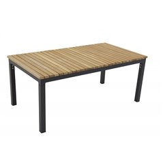 Utebord / Soffbord Brasilia 110x60 cm - Svart / Teak