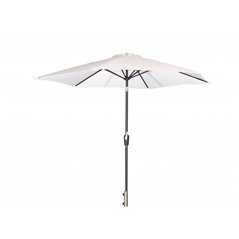 Parasoll 300x245 cm Leeds - Ljusbeige/Silver