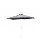 Leeds Umbrella - 3m - Grå Aluminium / Grå Fabric