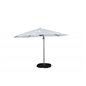 Leeds - Umbrella 3m - svart Aluminium/vit Fabric