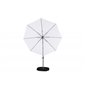 Leeds - Umbrella 3m - svart Aluminium/vit Fabric