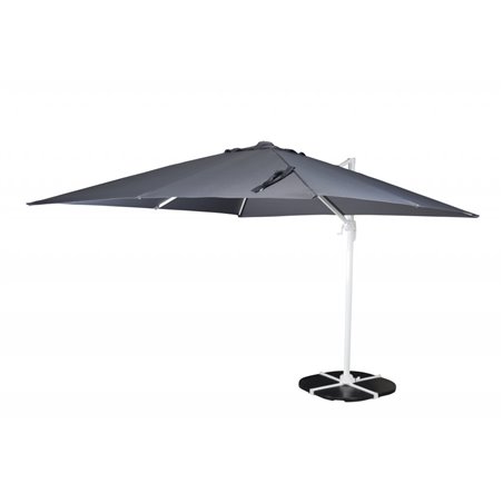 Leeds Umbrella 3*3 360 vit/Grå