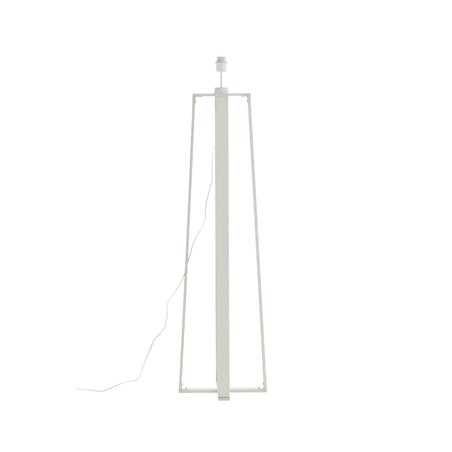 Avspark -Floor Lamp - Blk Leg / White Glass/Add hote Glass ball on top