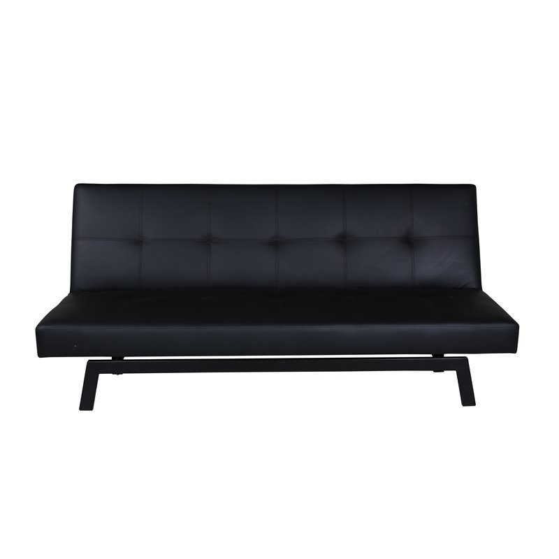 Bodil Sovesofa - Sort / Sort PU