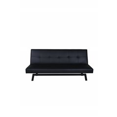 Bodil Sovesofa - Sort / Sort PU