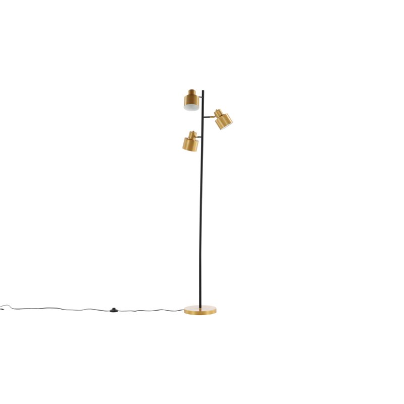 Vifta -Floor Lamp - Black/Brass