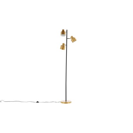 Vifta -Floor Lamp - Black/Brass