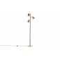 Vifta -Floor Lamp - Black/Brass