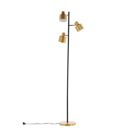 Vifta -Floor Lamp - Black/Brass