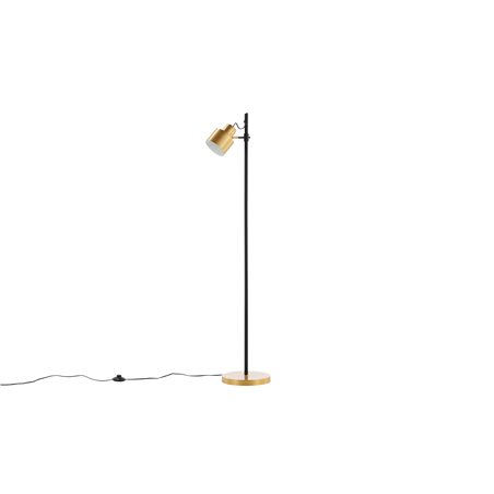 Vifta -Floor Lamp - Black/Brass