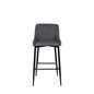 Plaza Bar Chair - Black / Grey Micro Fibre