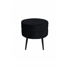 Pot Pouf - Black / Black Velvet